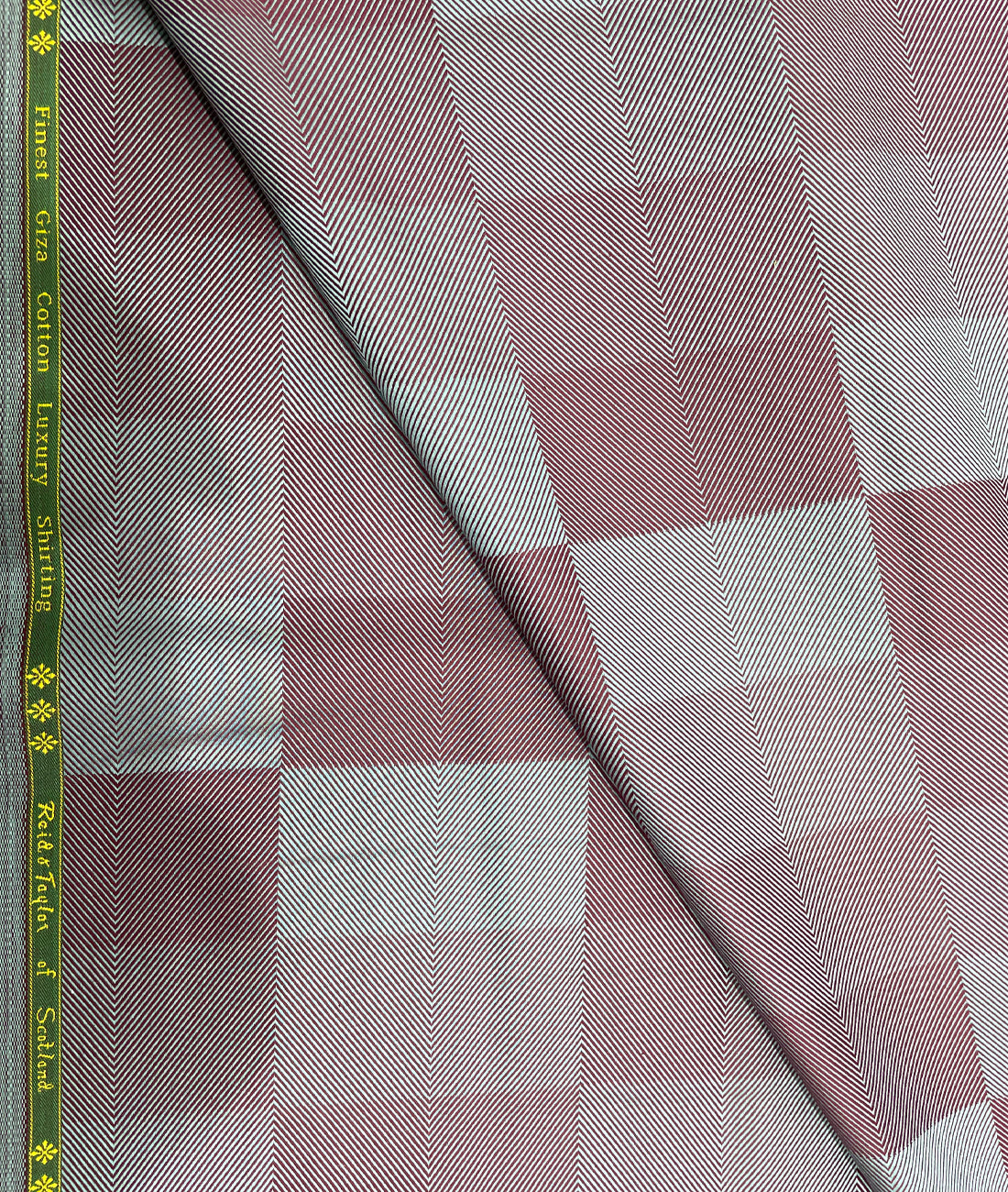 Reid & Taylor Luxury 2 Ply Giza Cotton Men's Unstitched Checks Fabric