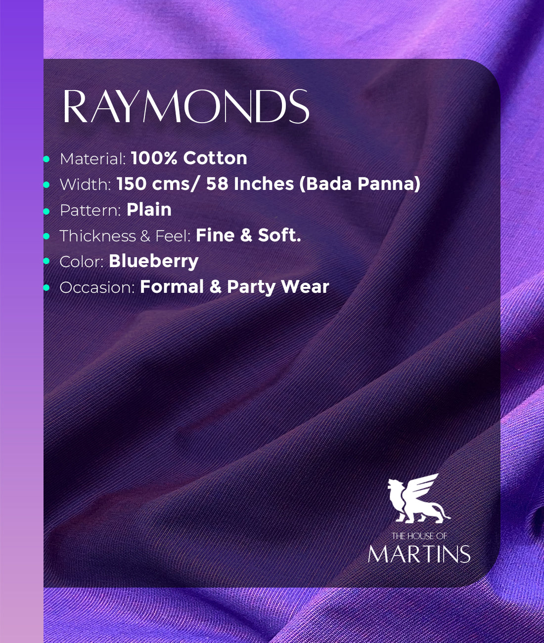 Raymond Premium Cotton Fabric for Men's