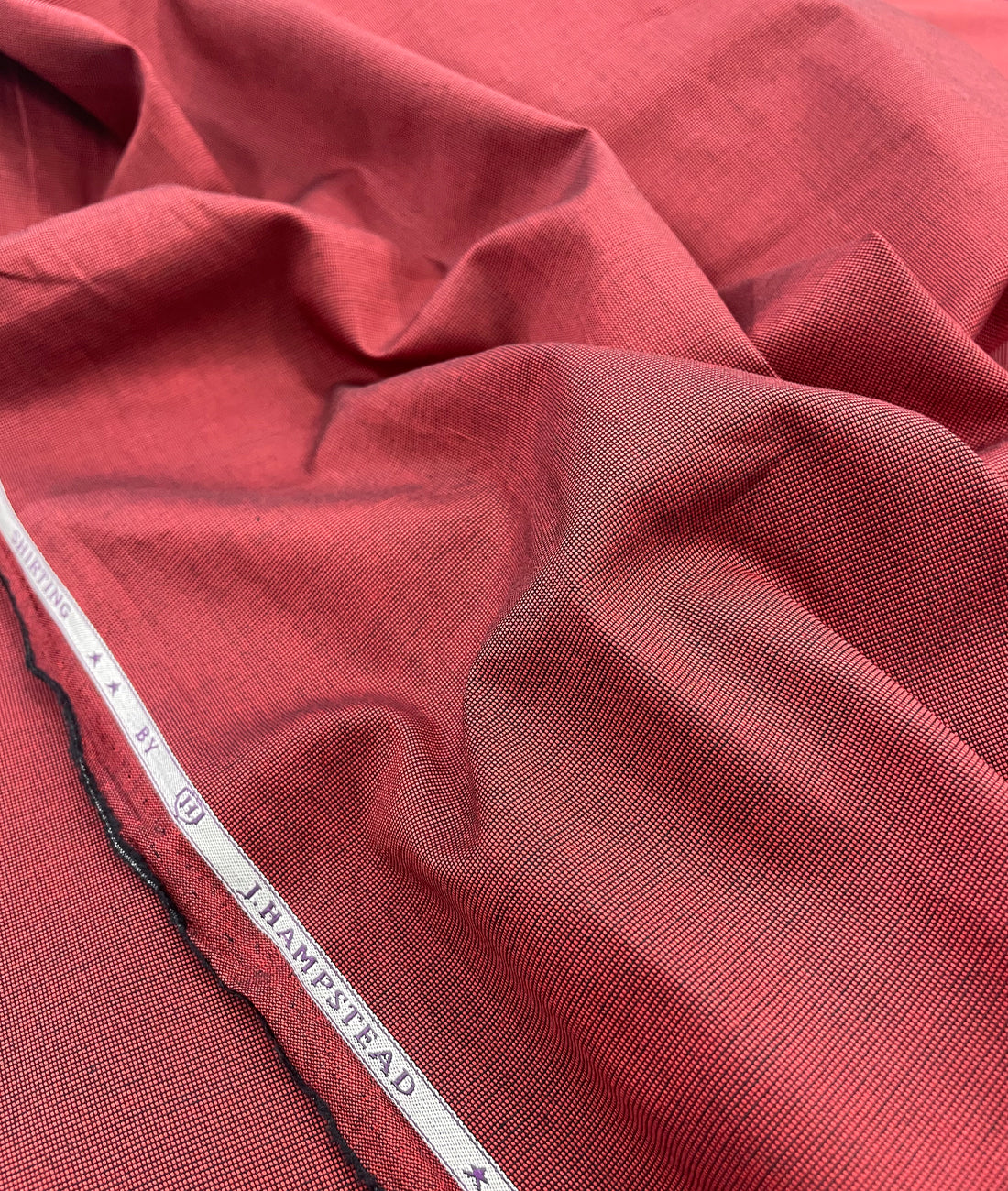 J.Hampstead Men's Plain Dobby Cotton Fabric Unstitched