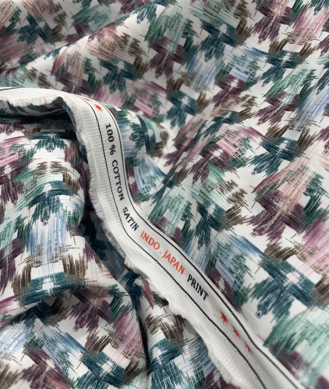 Abstract Print Luxury Giza Cotton Fabric for Men's Shirt