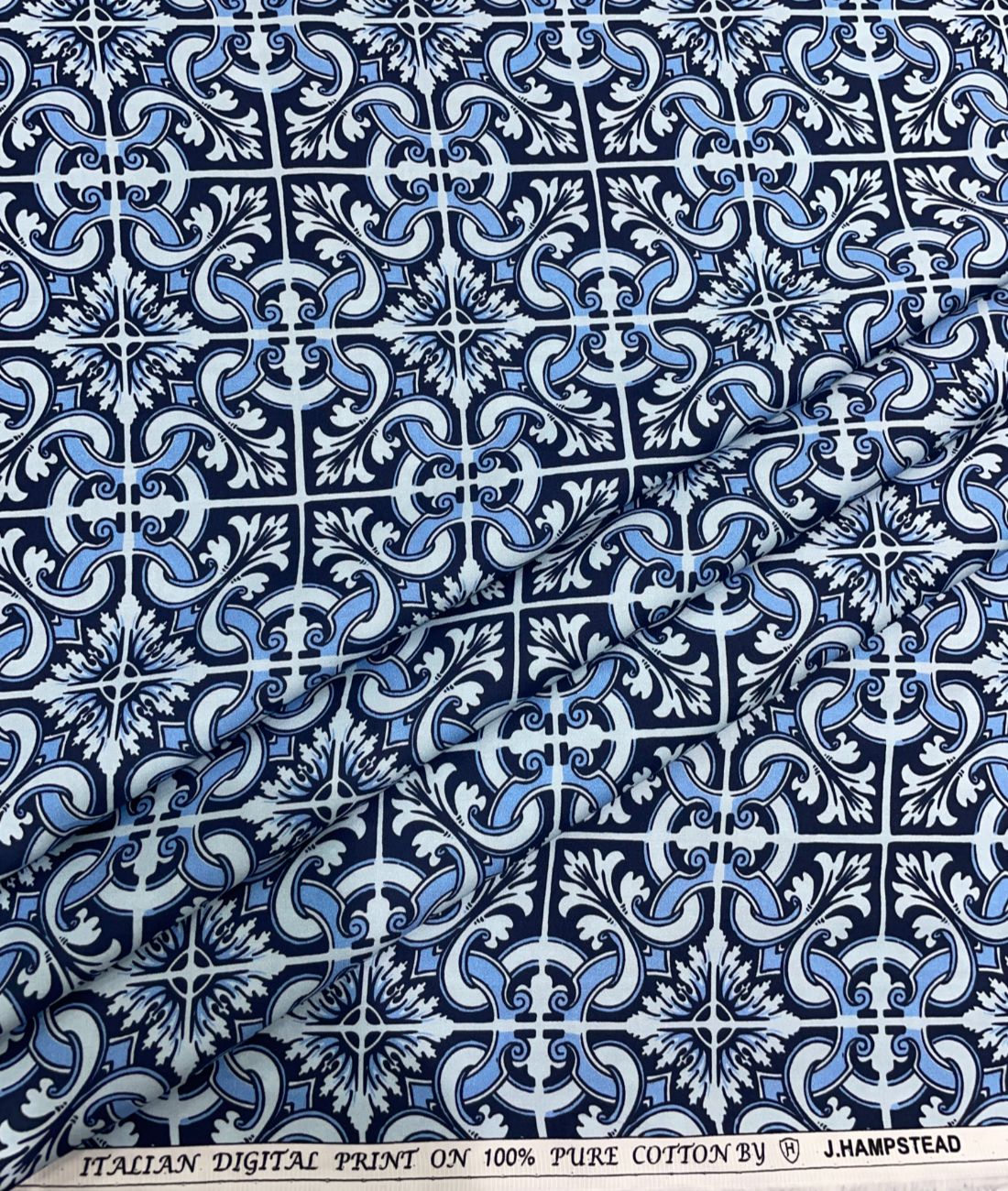 J.Hampstead Designer Printed Premiuim Giza Cotton Fabric for Men's Shirt