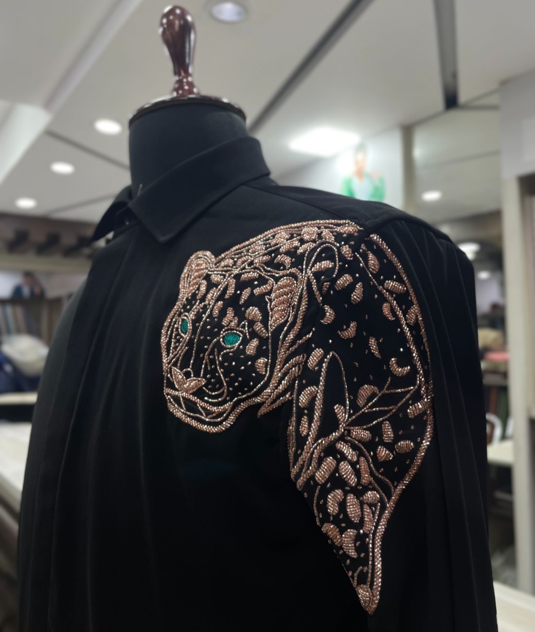 Lion Hand Embroidered Designer Shirt for Clubbing