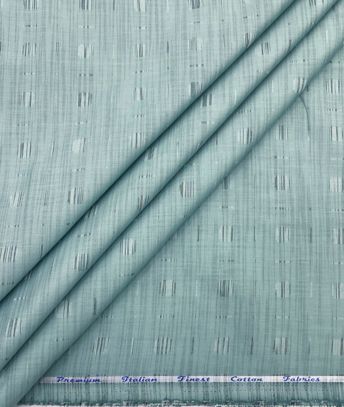 Light Turquoise Giza Cotton Fabric for Shirt & Kurta