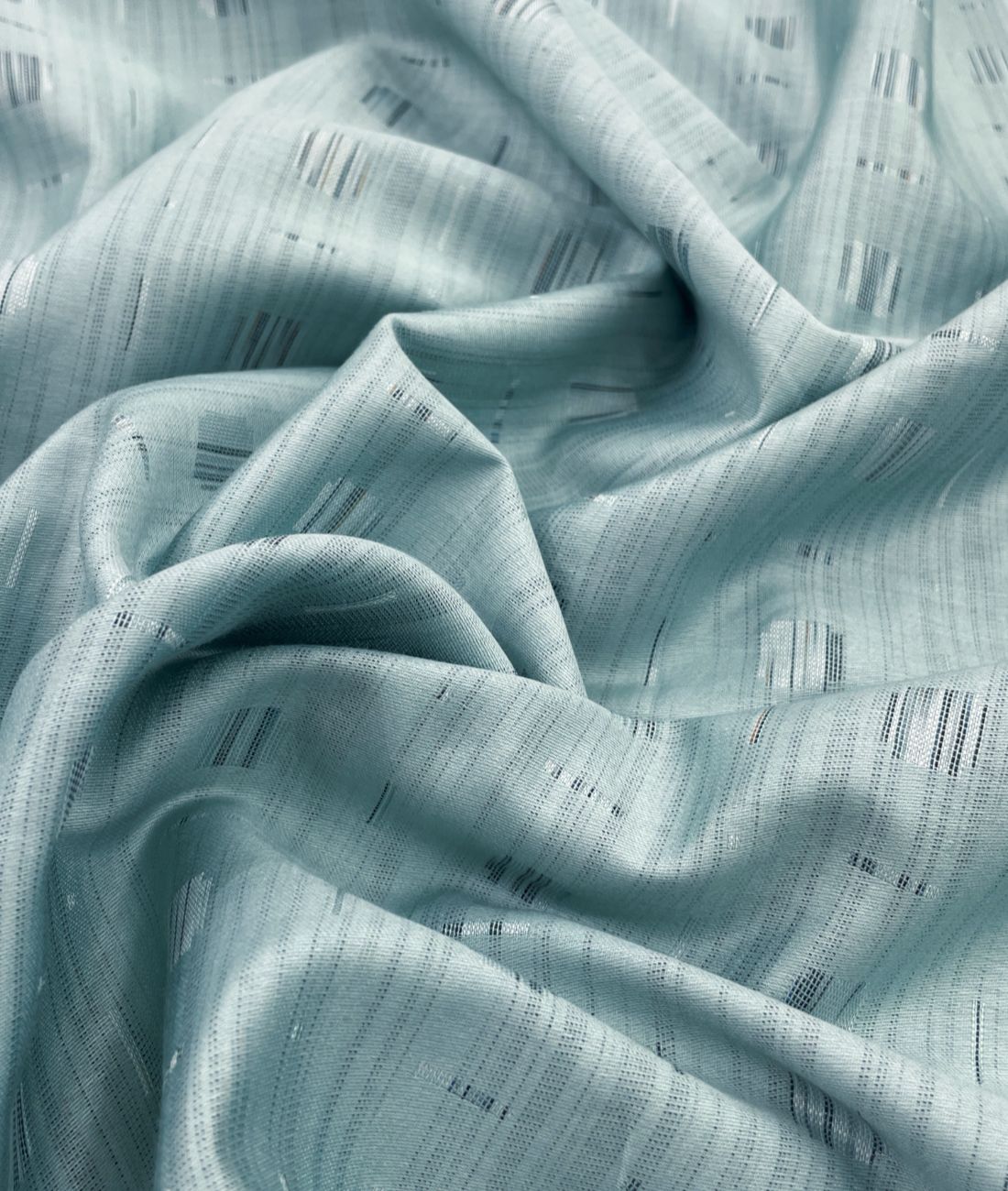 Light Turquoise Giza Cotton Fabric for Shirt & Kurta