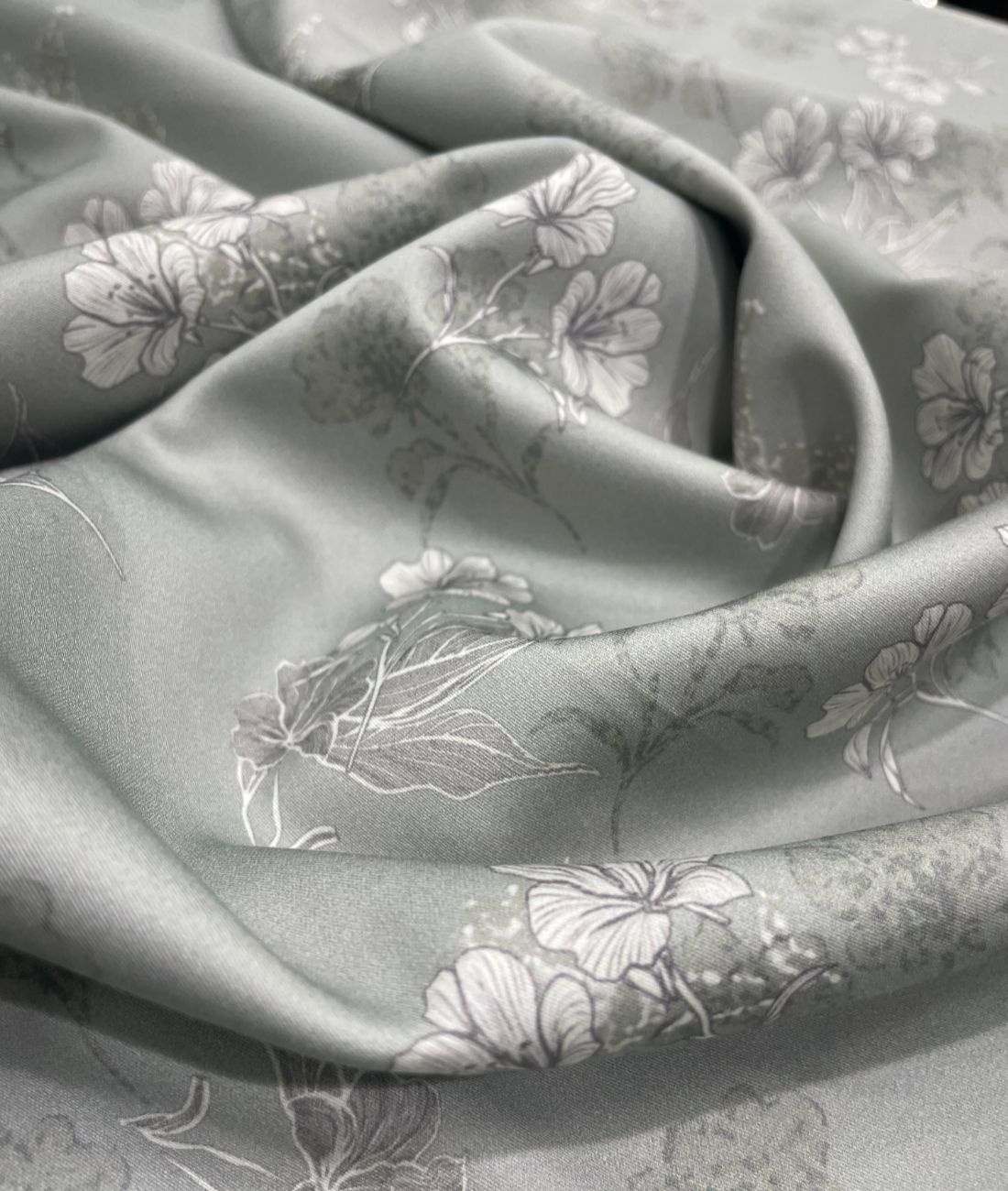 Burgoyne Leaves & Flowers Luxury Printed Shirt Fabric Giza Cotton