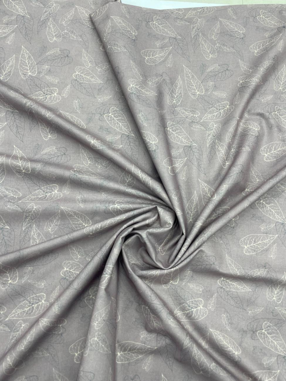 Brunello Ferragamo Leaves Print Premium Cotton Fabric for Shirt