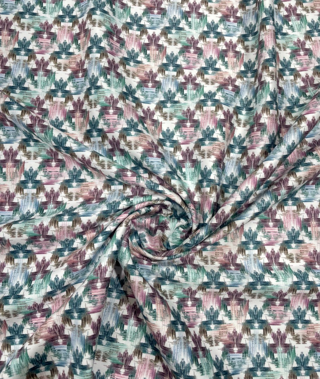 Abstract Print Luxury Giza Cotton Fabric for Men's Shirt