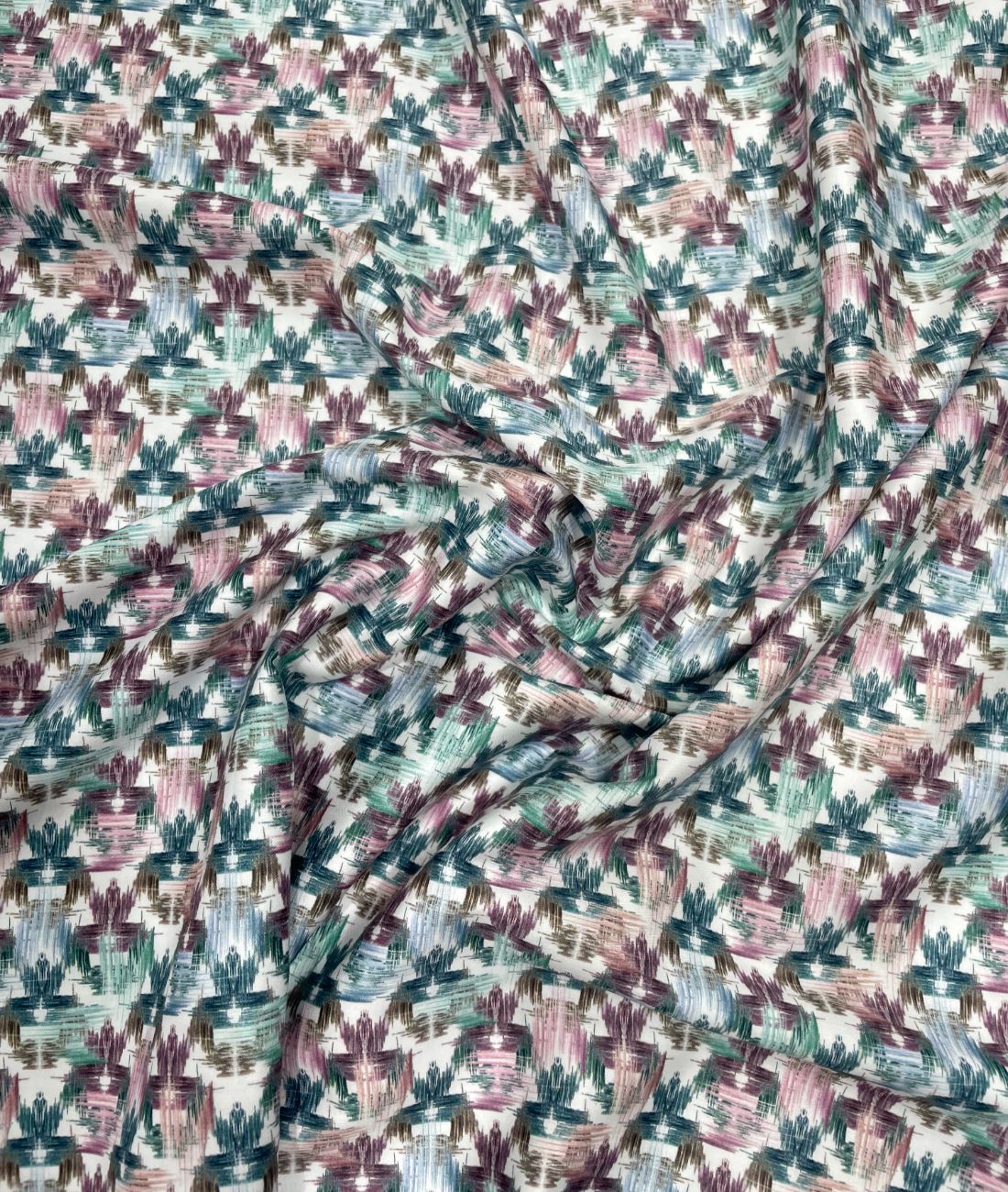 Abstract Print Luxury Giza Cotton Fabric for Men's Shirt