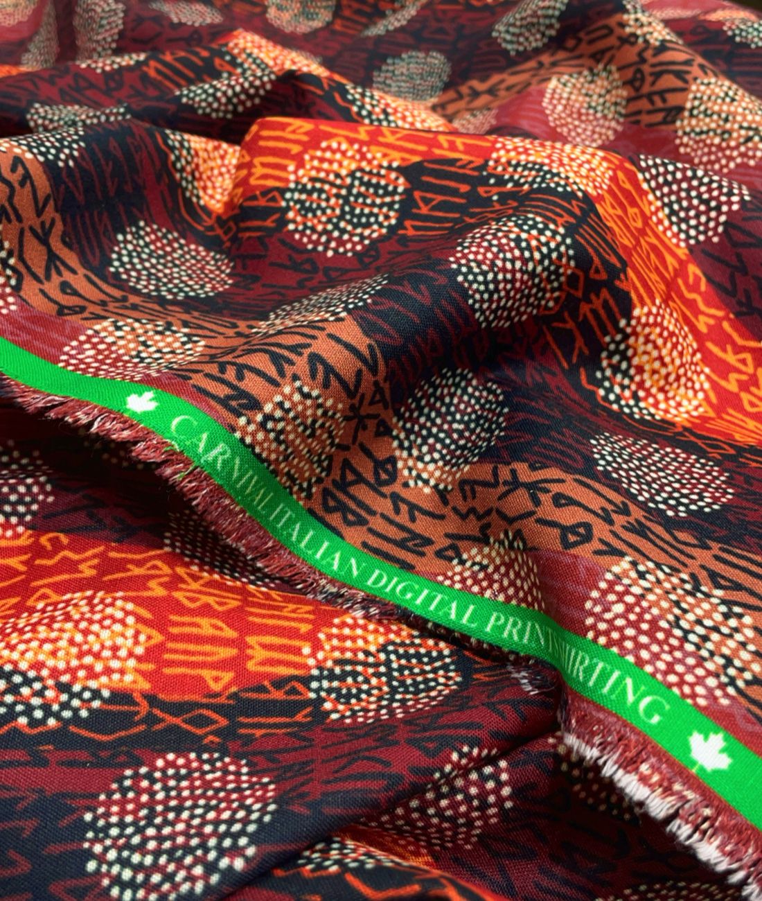 Vibrant Weave Printed Anti Wrinke Cotton Fabric for Men's Shirts & Kurta