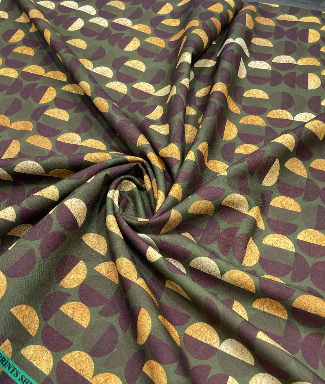 EcoSphere Printed Anti Wrinke Cotton Fabric for Men's Shirts & Kurta