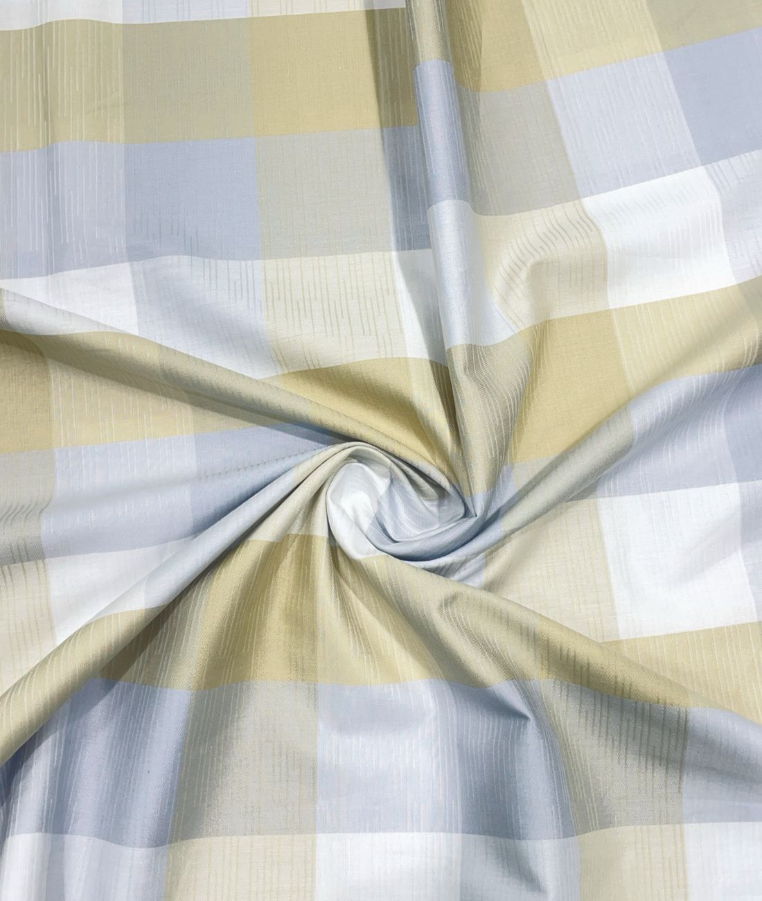 Reid & Taylor Luxury Giza Cotton Big Checks Fabric for Men's Shirt