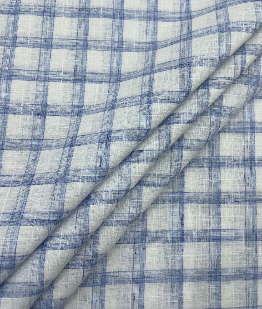 Checkered Linen Fabric for Shirt & Kurta