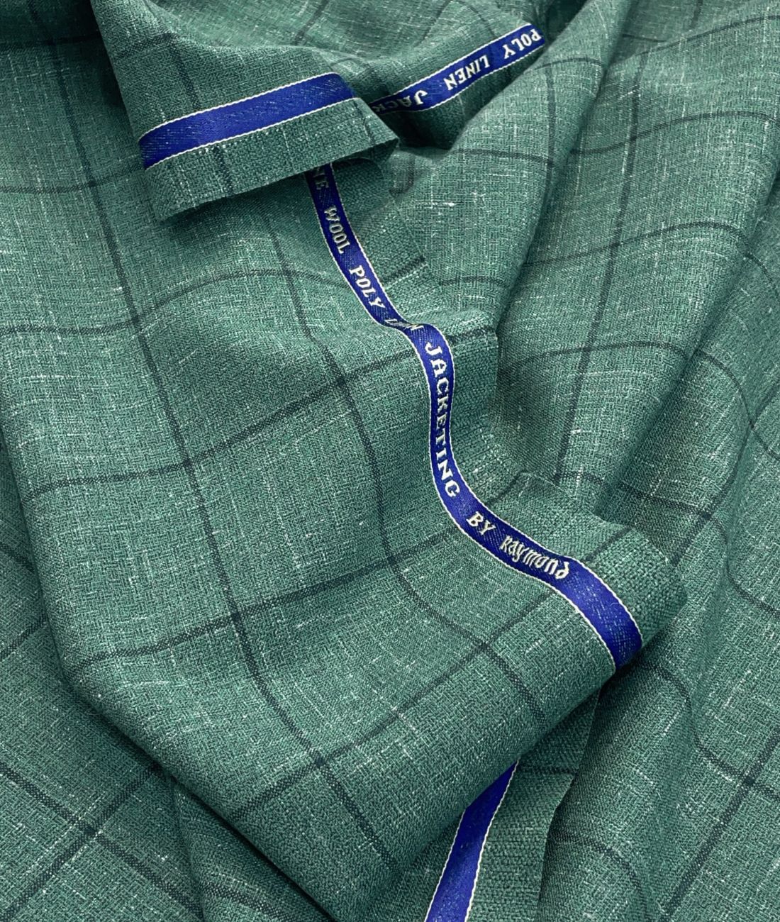 Raymond Wool + Linen Luxury Checks Suiting Fabric