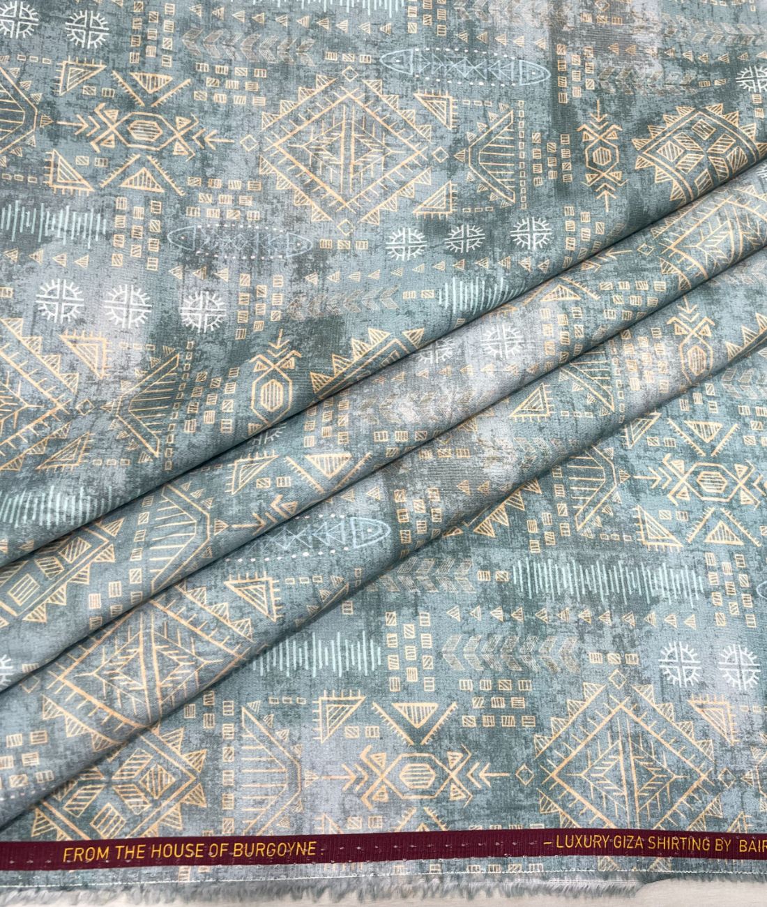 Burgoyne Luxury Giza Cotton Printed Shirt Fabric