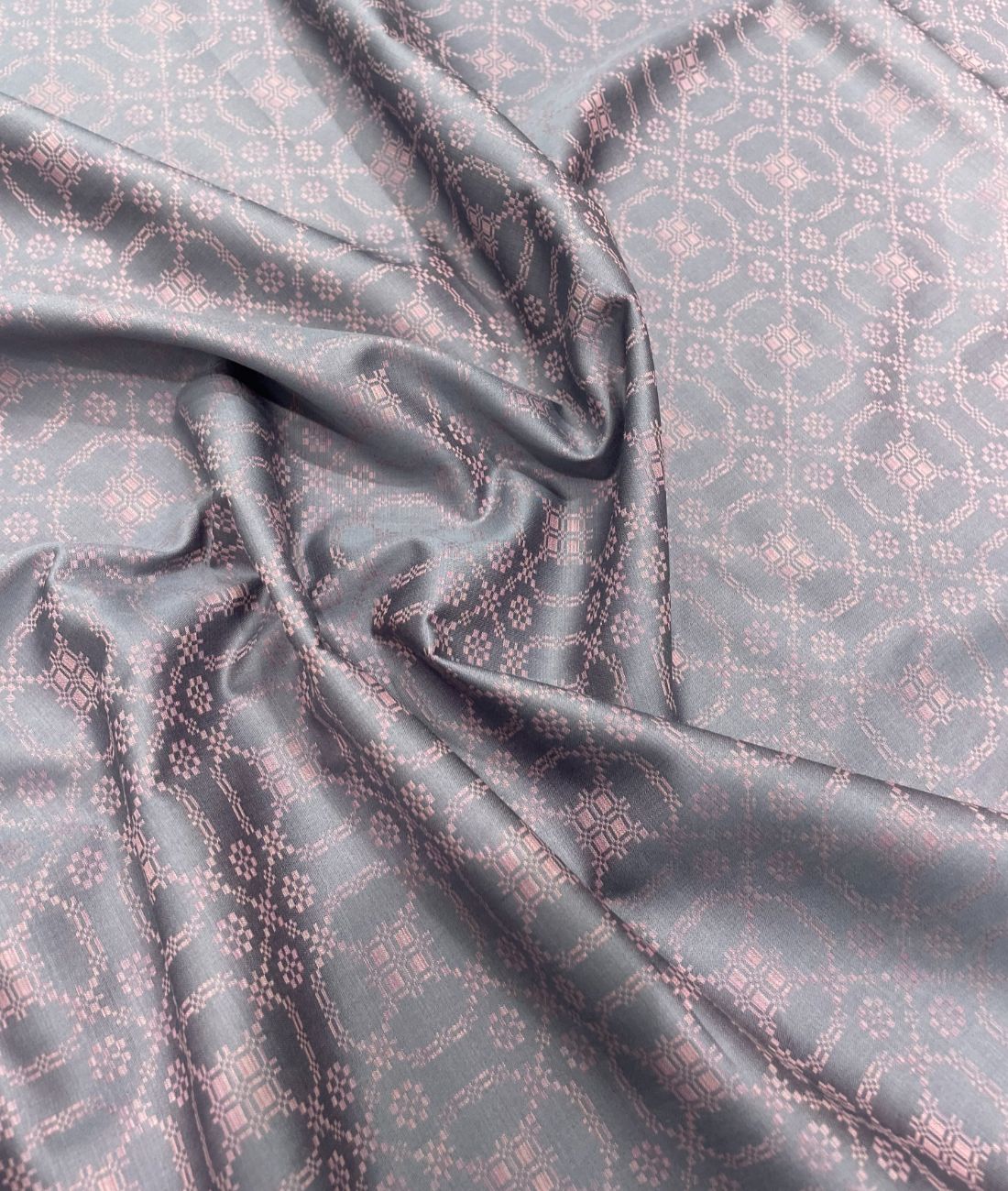 J.Hampstead Printed Jacquard Luxury Giza Cotton Fabric for Men's Shirt