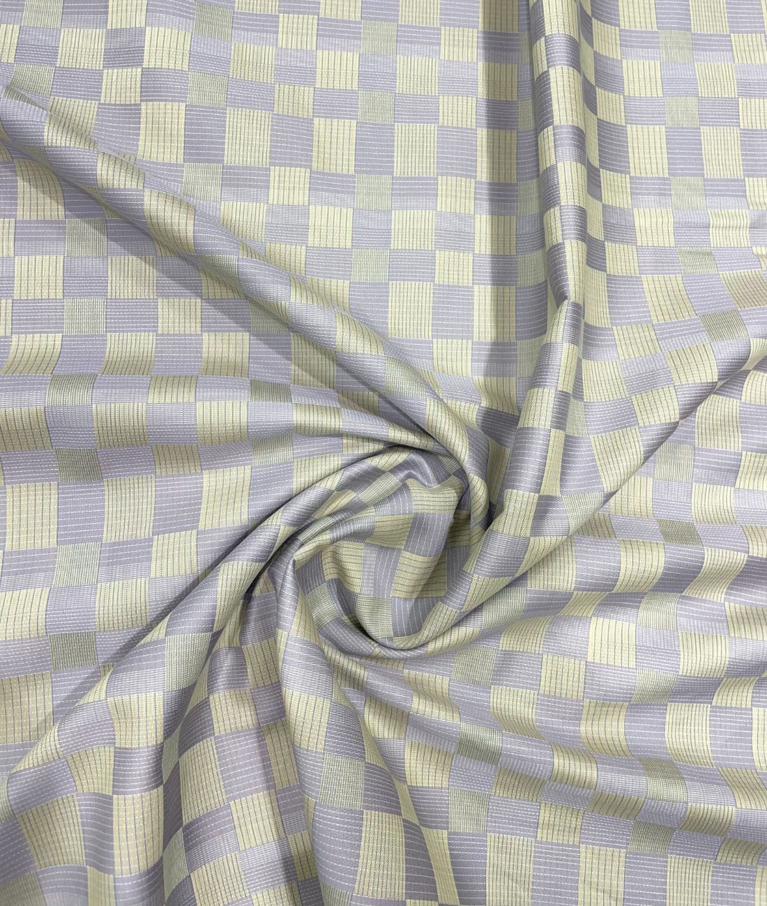 Burgoyne Luxury Blocks Checks Pattern Giza Cotton Fabric for Men's Shirt