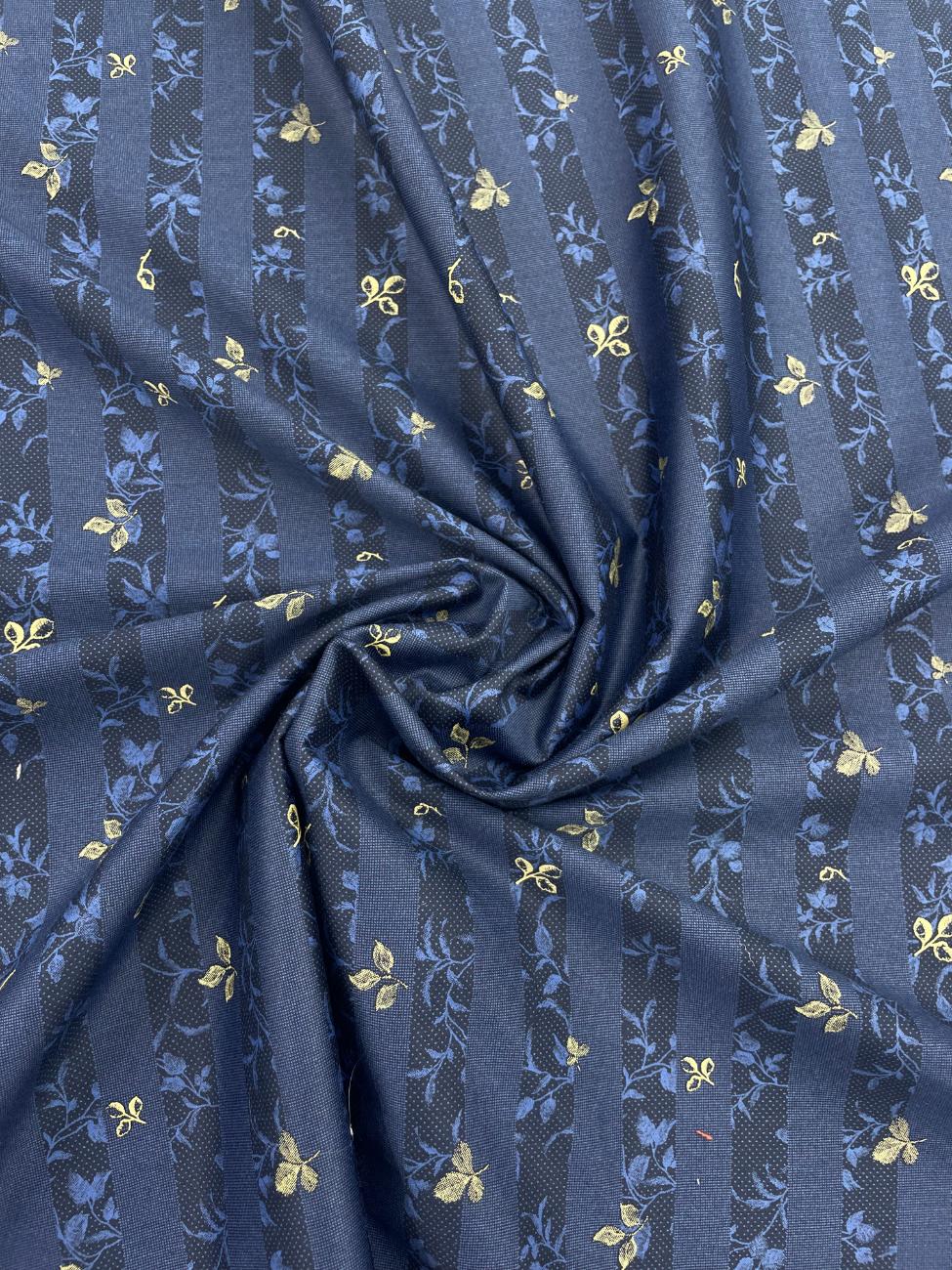 J.Hampstead Floral Print Luxury Cotton Fabric for Men's Shirt