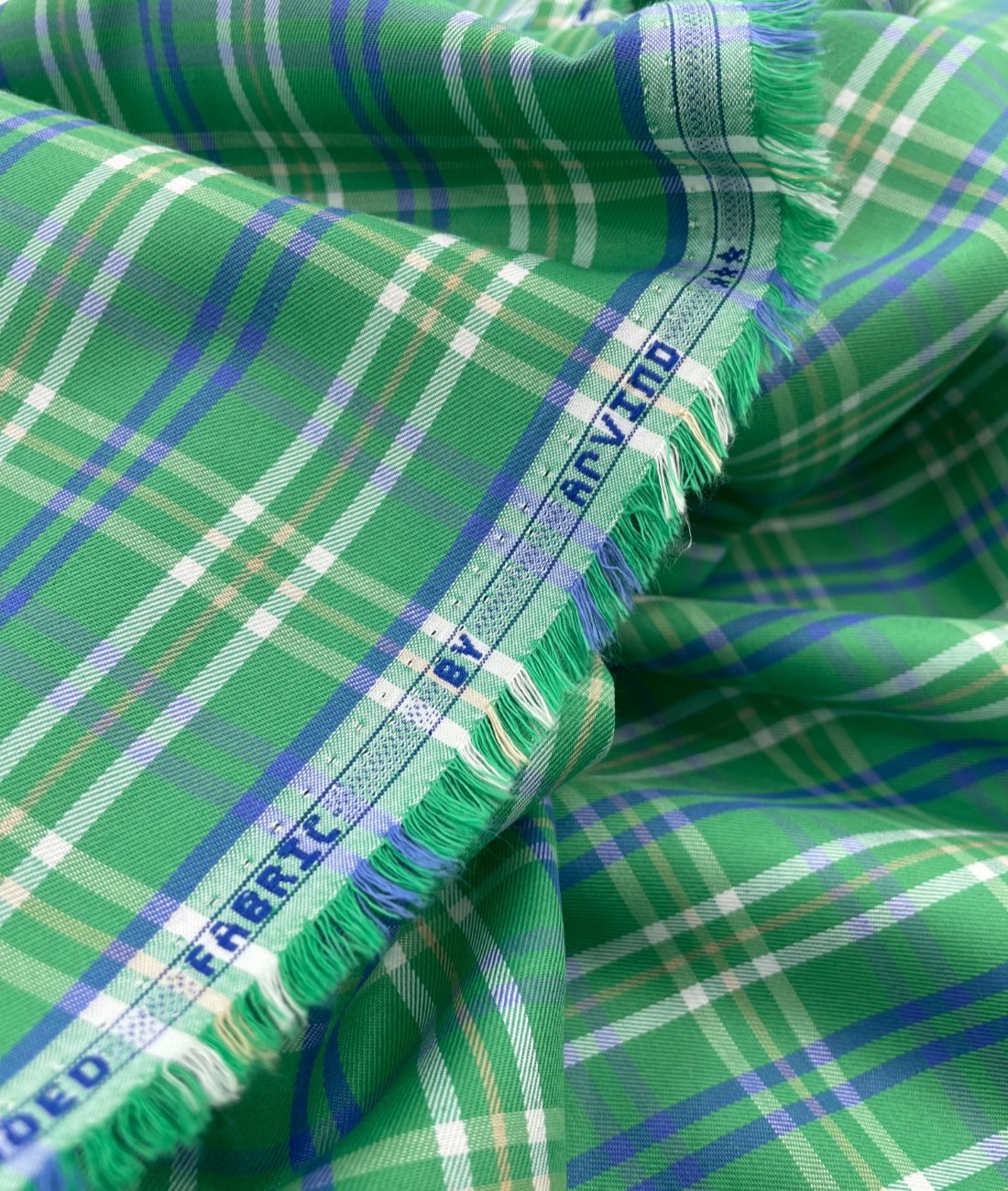 Arvind Checks Premium Cotton Fabric for Shirt