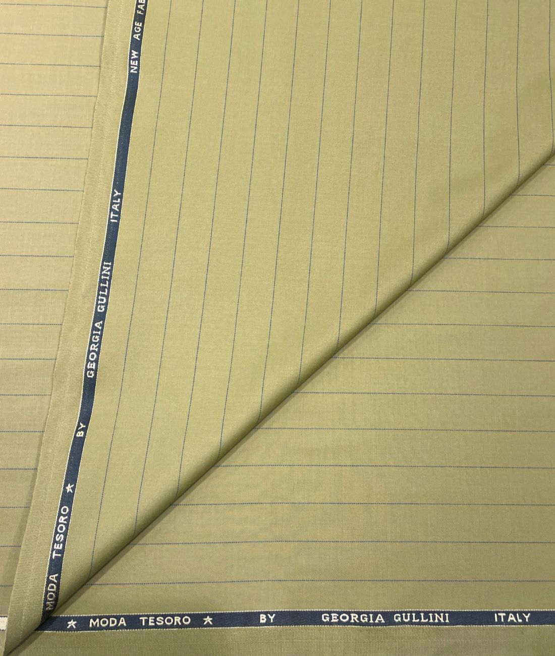 Georgia Gullini Luxury Stripe Suiting Fabric