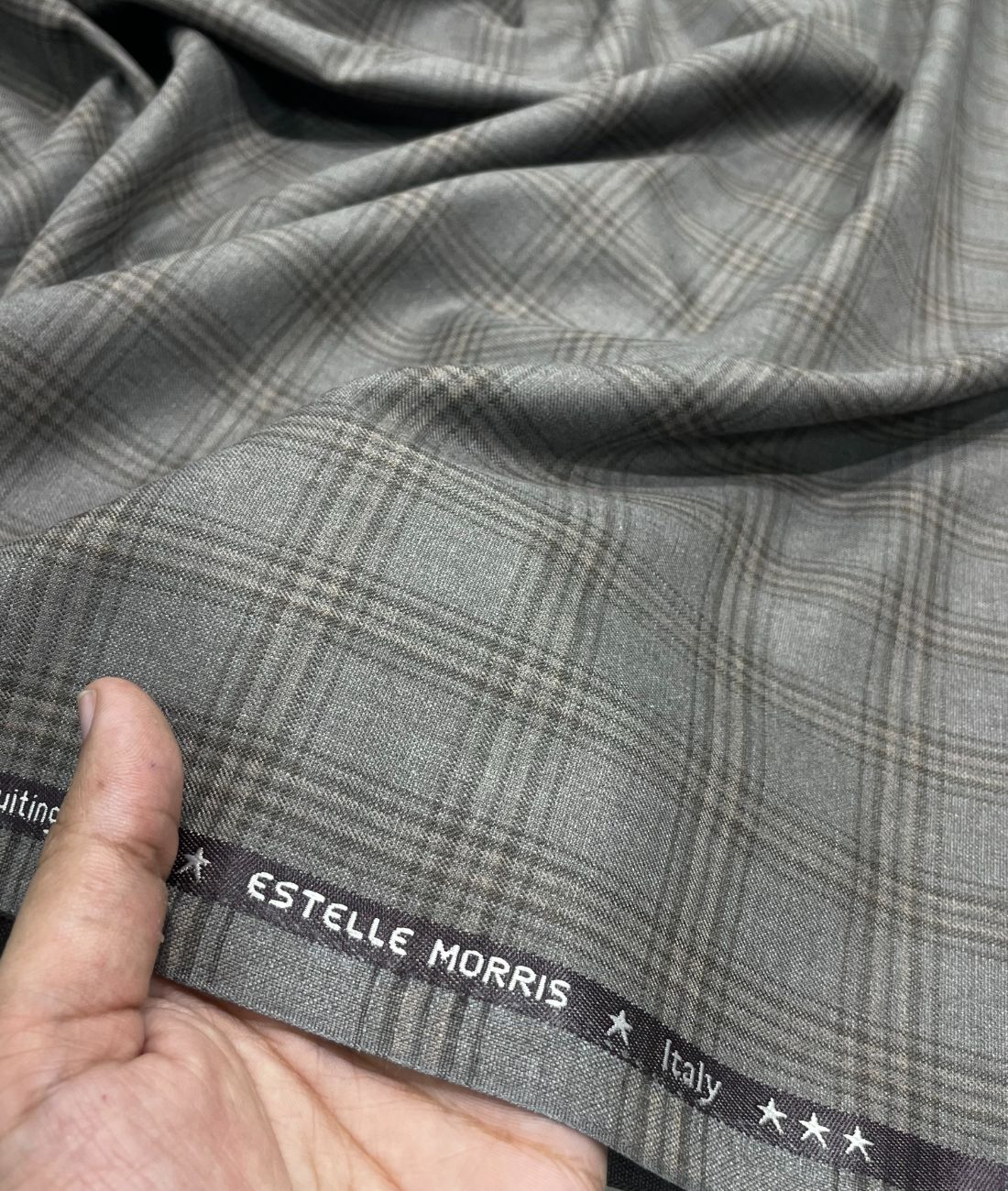 Estelle Morris Ultra Luxury Checks Suiting Fabric for Suits & Blazers