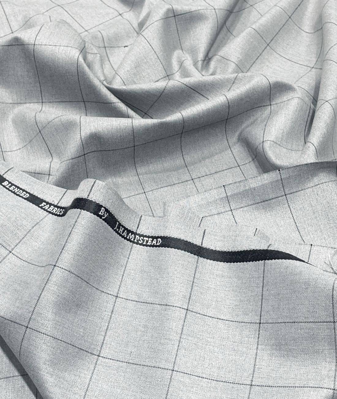 J.Hampstead Checks Luxury Suiting Fabric
