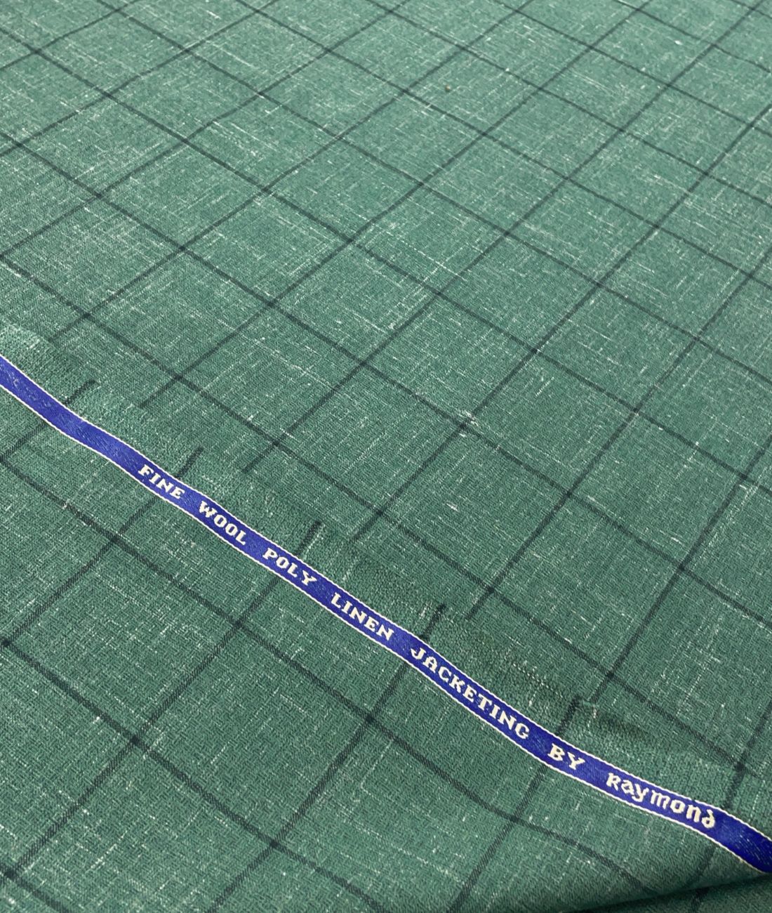 Raymond Wool + Linen Luxury Checks Suiting Fabric