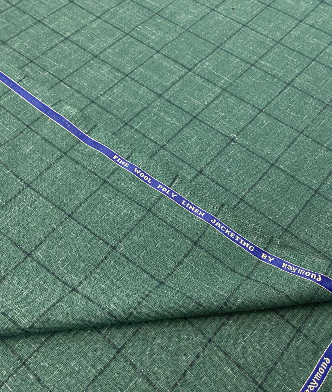 Raymond Wool + Linen Luxury Checks Suiting Fabric
