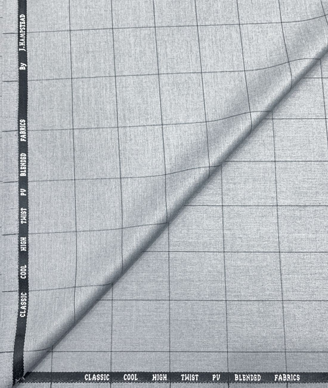 J.Hampstead Checks Luxury Suiting Fabric