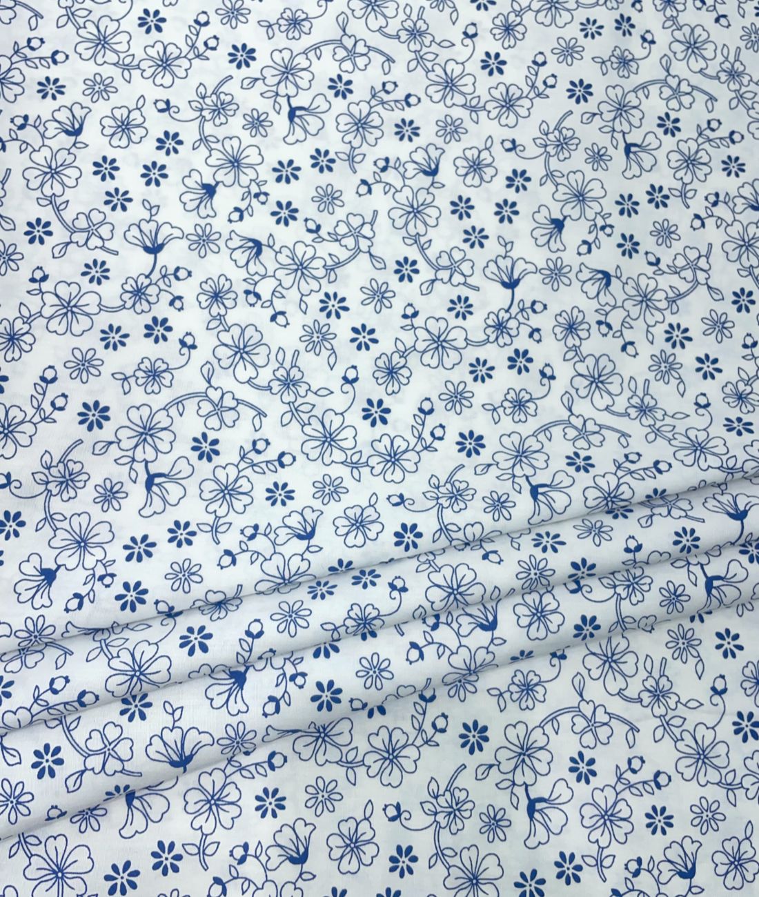 Loro Piana White Floral Printed Shirt Fabric for Men's Shirt