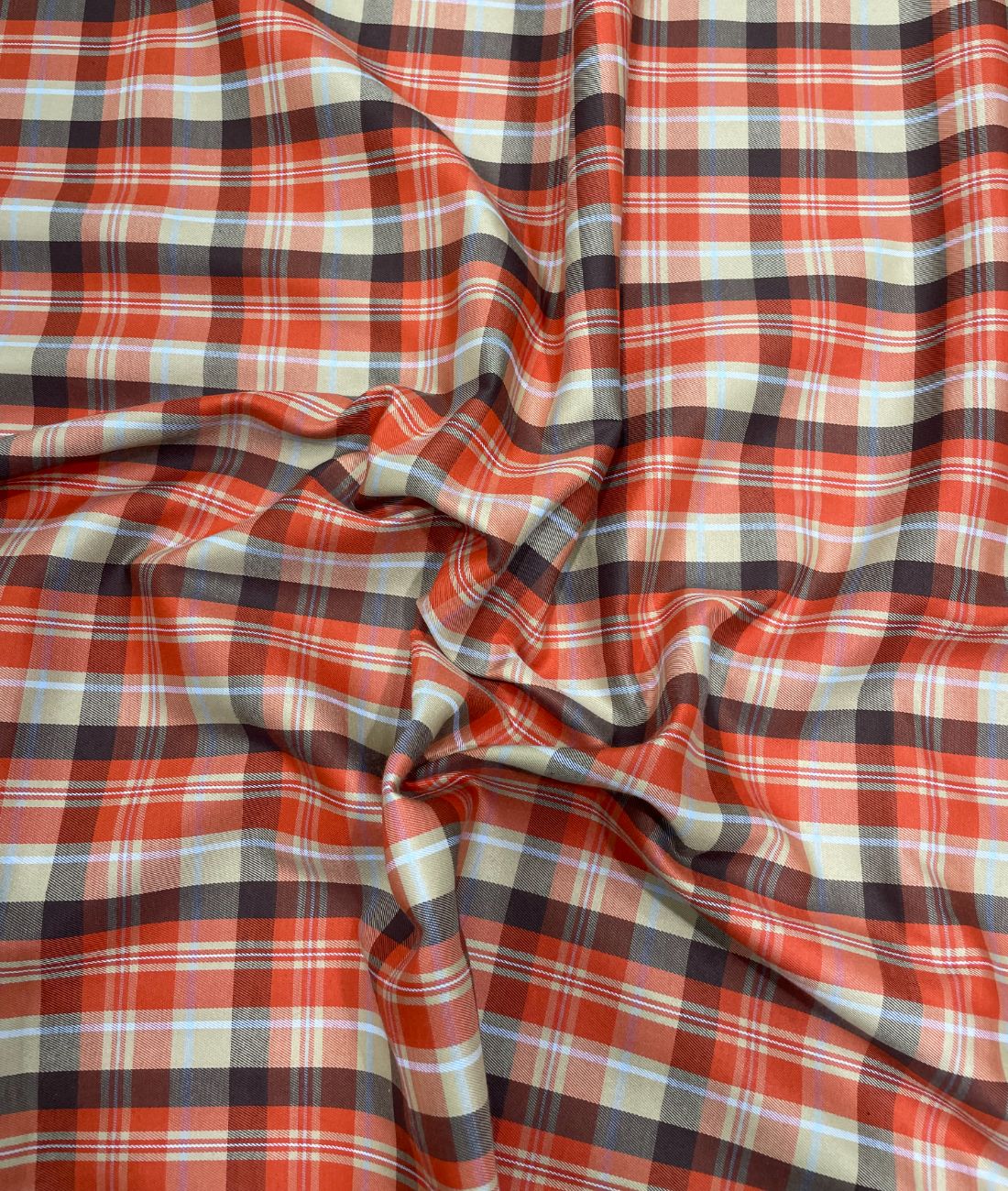 Arvind Premium Cotton Checks Fabric for Men's Shirt