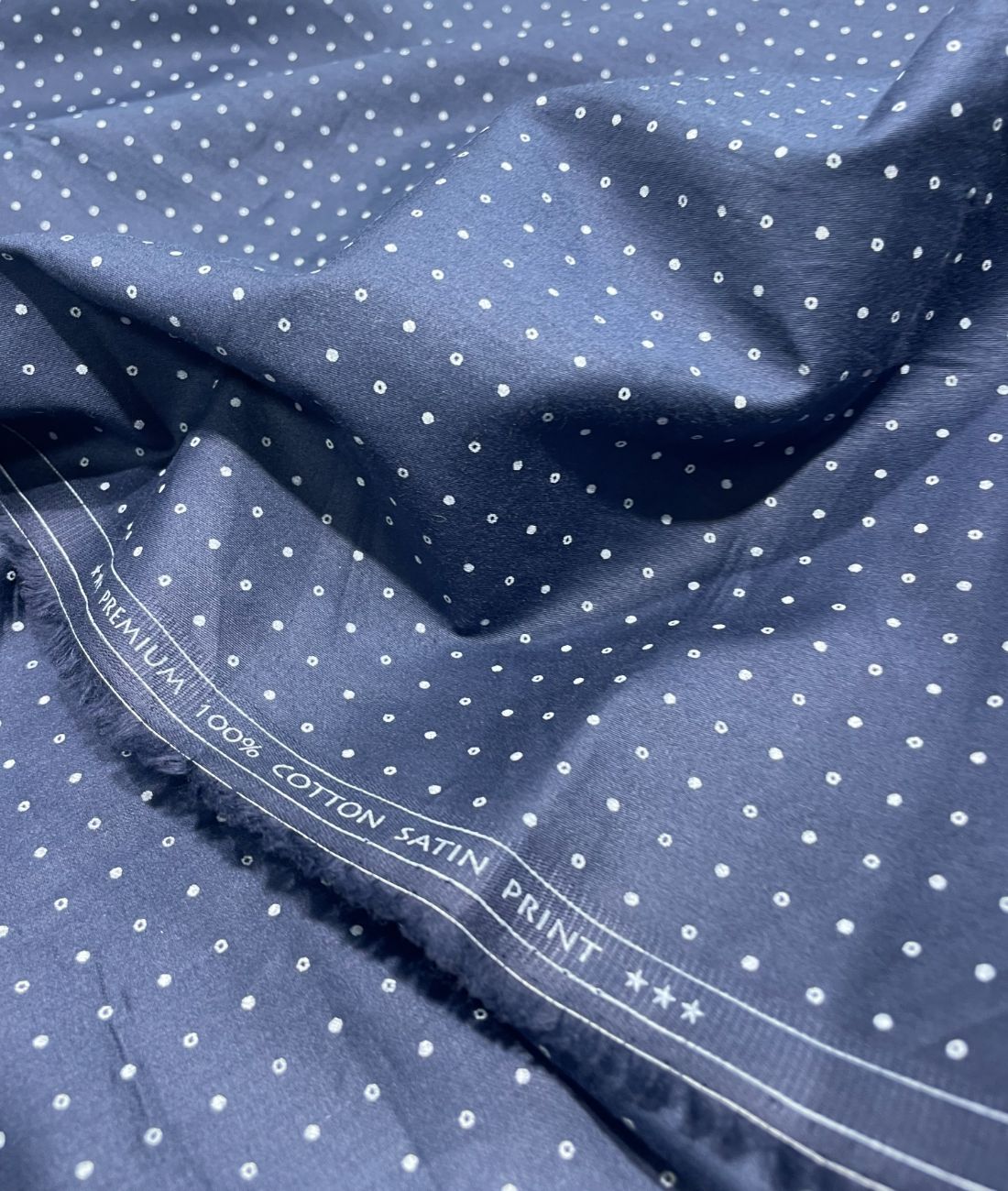 Raymond Dots Printed Giza Cotton Shirt Fabric for Mens's Shirt