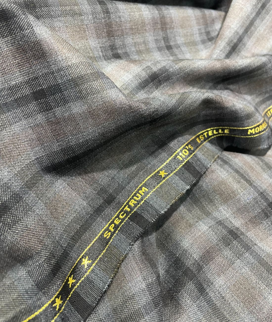 Estelle Morris 110's Counts Ultra Luxury Checks Suiting Fabric for Suits & Blazers