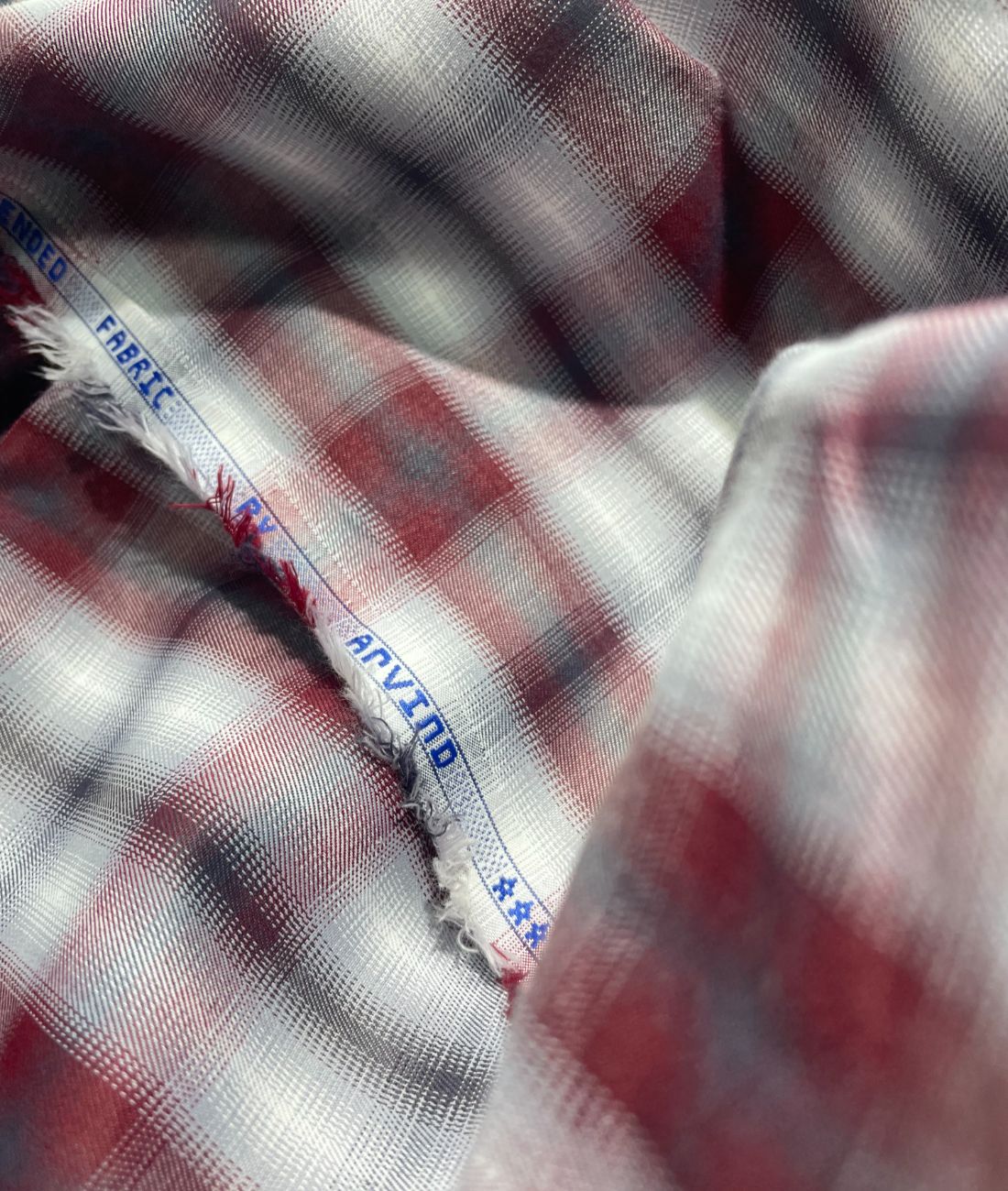 Arvind Blurred Unique Checks Fabric for Men's Shirt