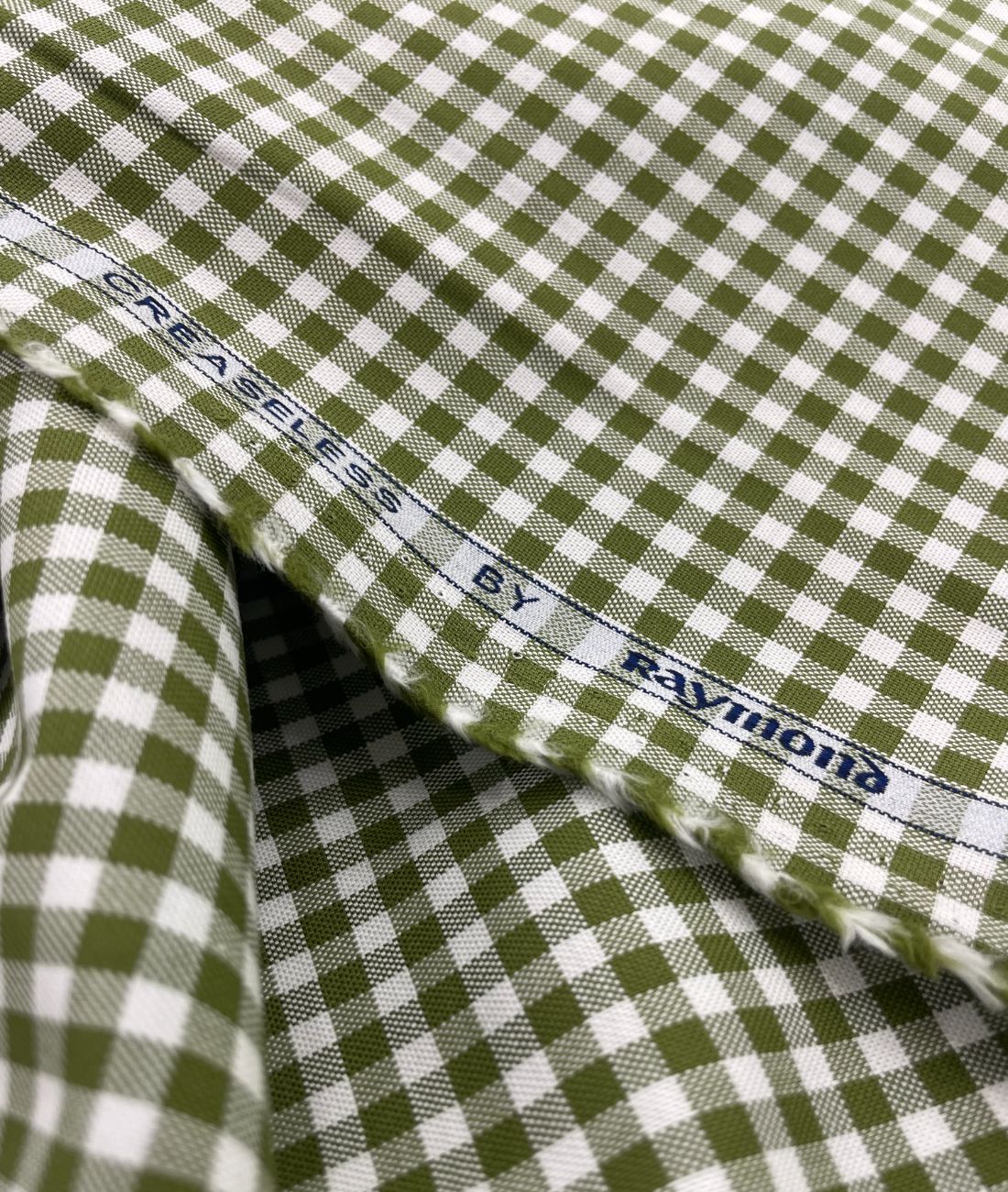 Raymond Small Check Premium Cotton Fabric for Men's Shirt