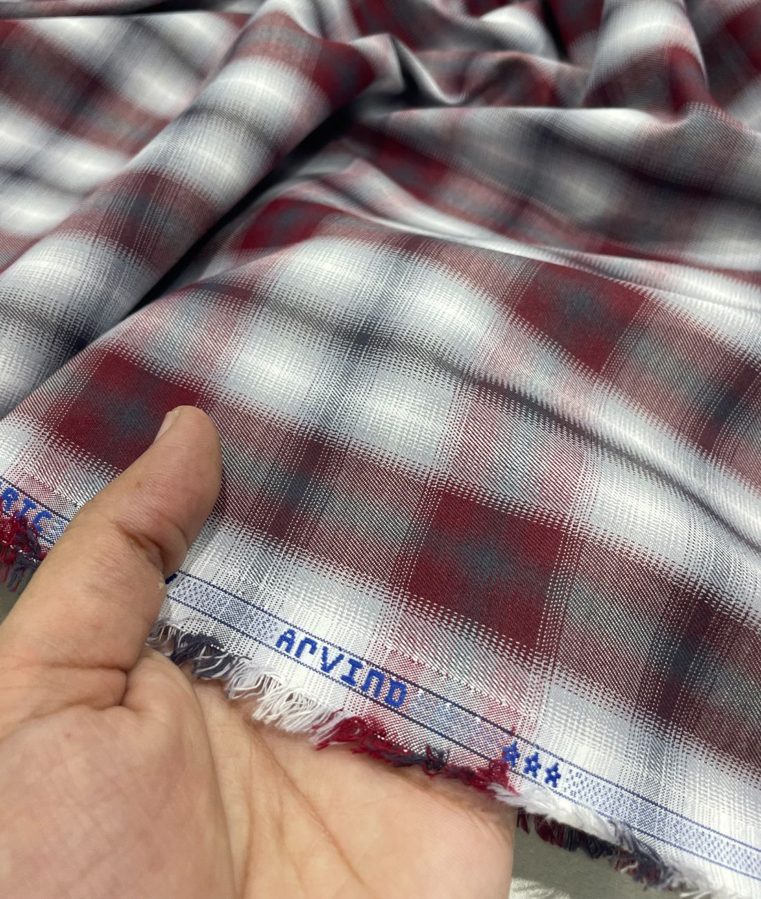 Arvind Blurred Unique Checks Fabric for Men's Shirt