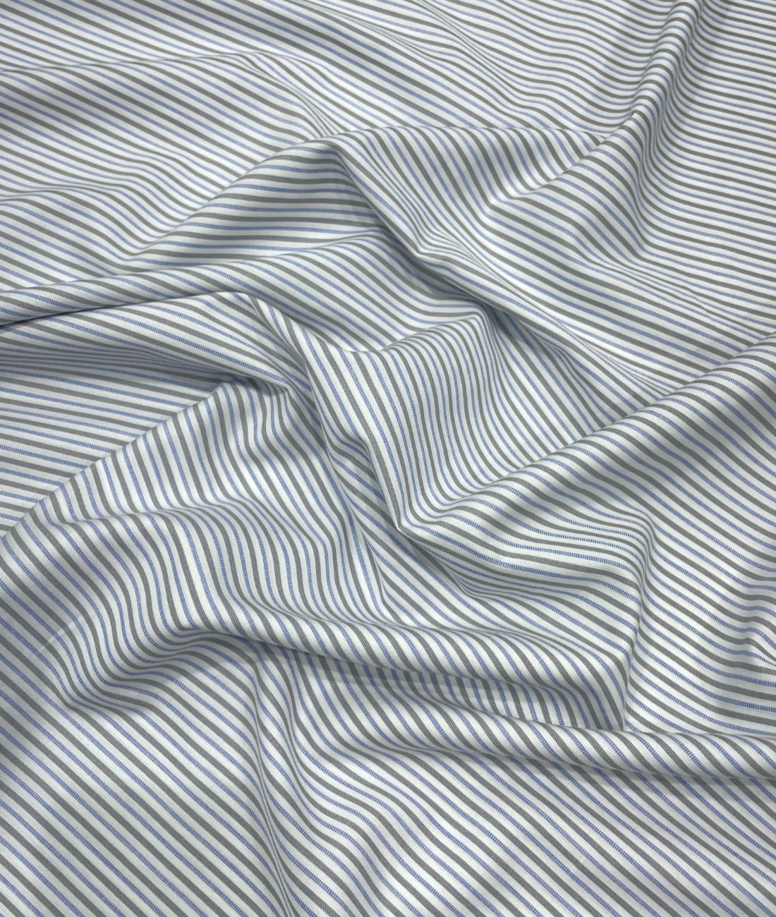 Soktas Stripe 2 Ply Cotton Fabric for Men's Shirt