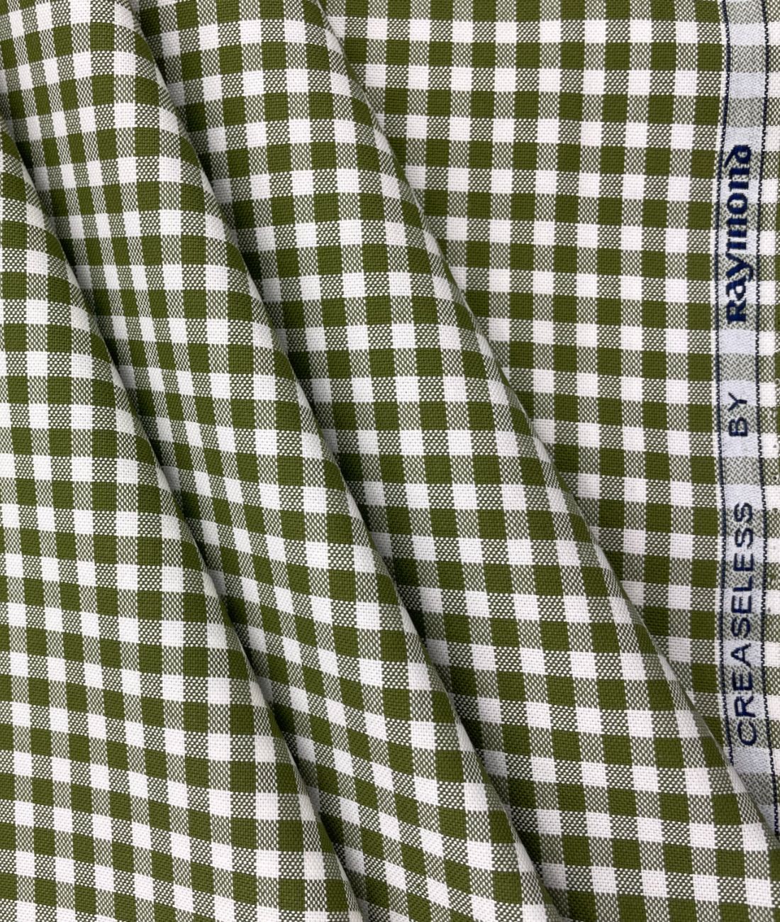Raymond Small Check Premium Cotton Fabric for Men's Shirt