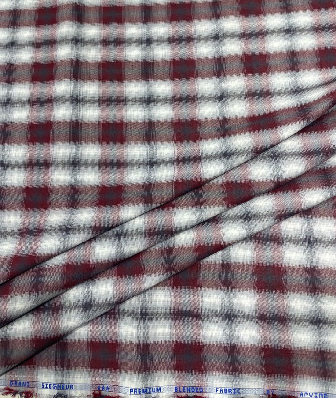 Arvind Blurred Unique Checks Fabric for Men's Shirt