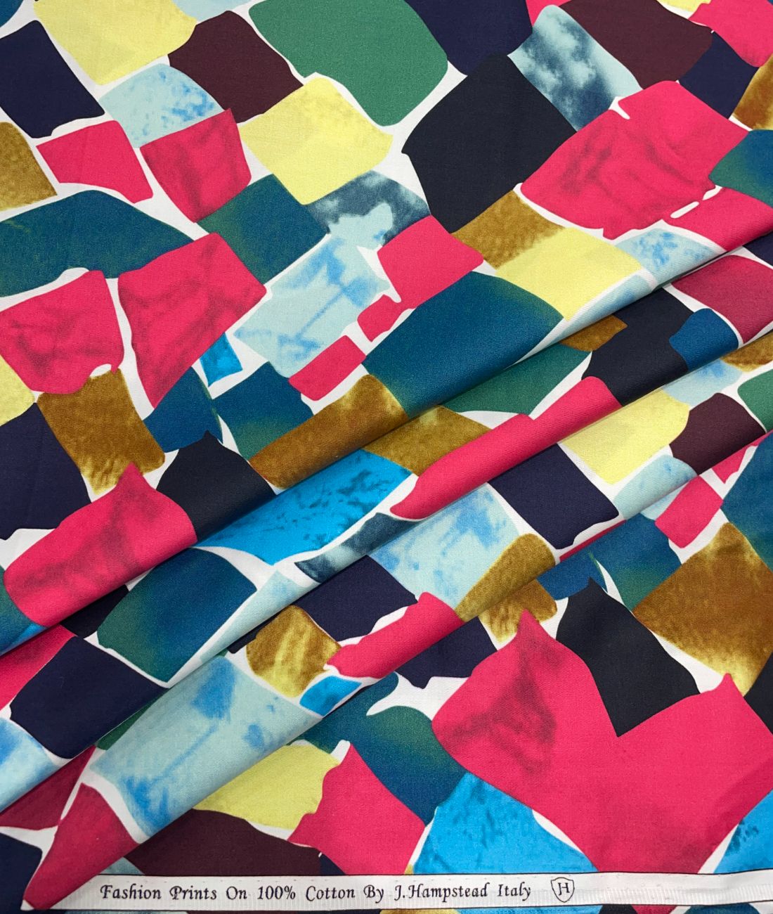 J.Hampstead Abstract Luxury 2 Ply Giza Cotton Fabric