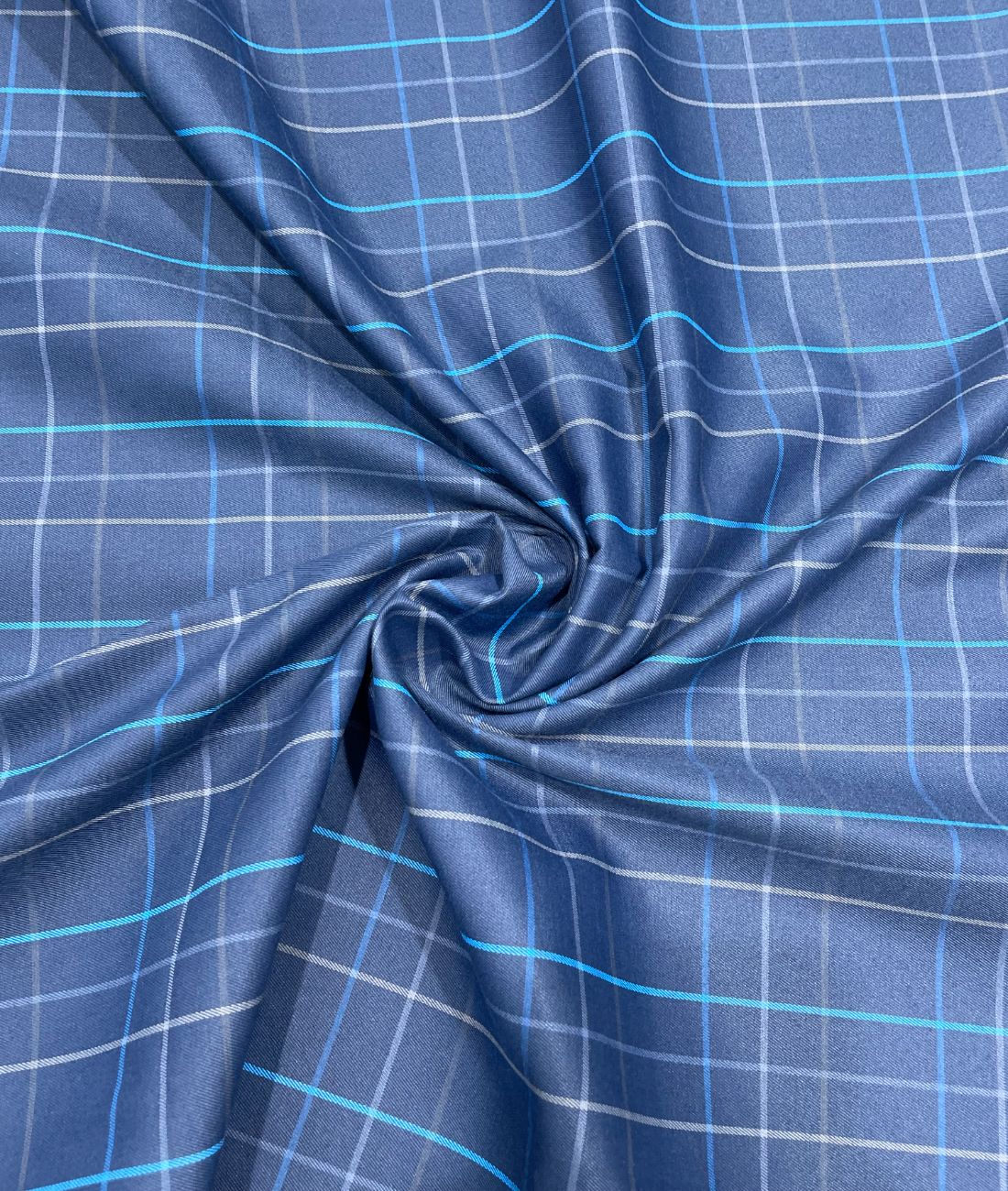 Arvind Premium Cotton Checks Fabric for Men's Shirt