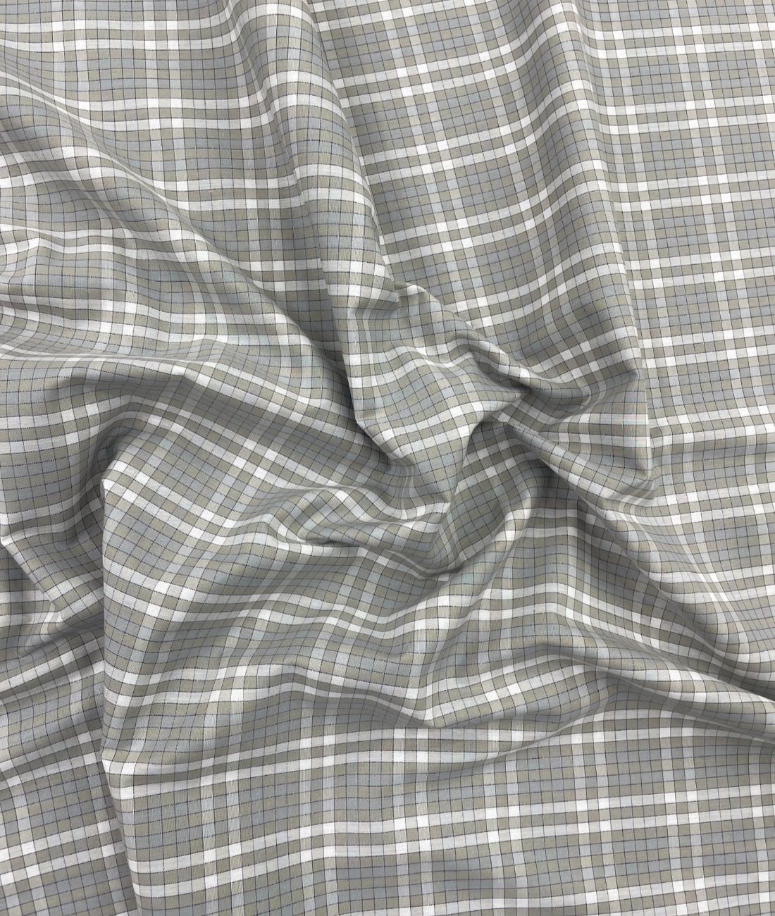 Rich Cotton Checks Shirt Fabric for Men's Formal Shirt