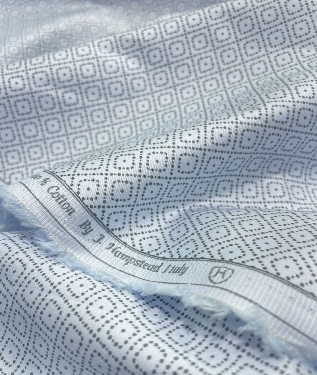 J.Hampstead Printed Luxury Giza Cotton Fabric Men's Shirt