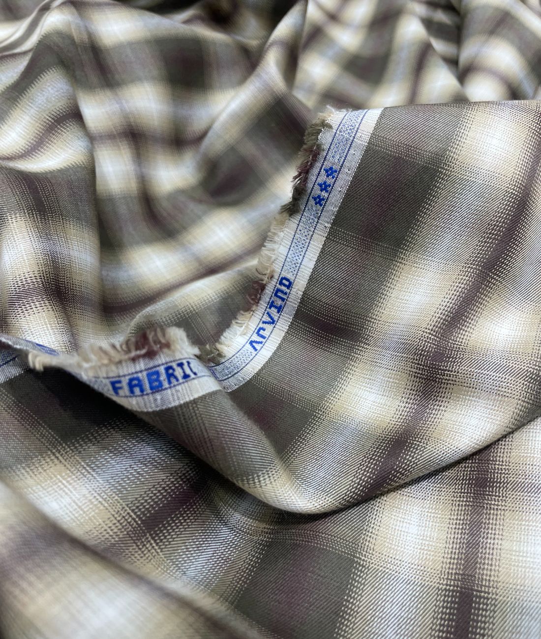 Arvind Blurred Premium Cotton Checks Fabric for Men's Shirt