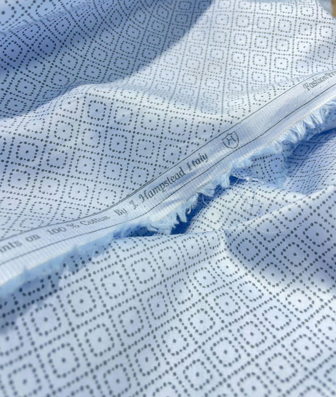 J.Hampstead Printed Luxury Giza Cotton Fabric Men's Shirt