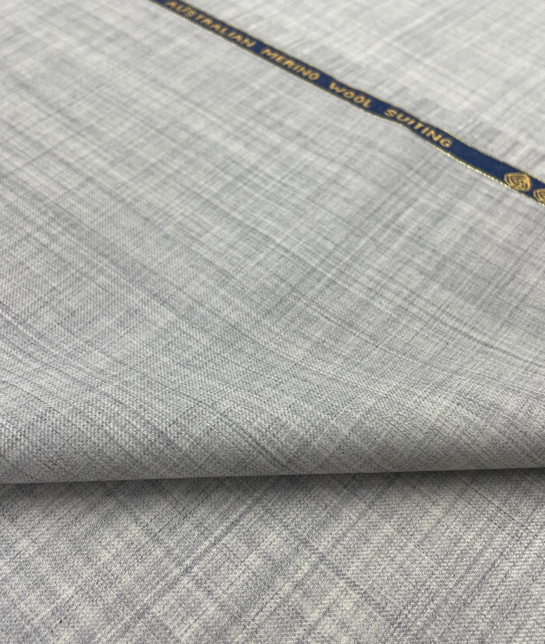 Absoluto Elite Luxury Grey Super 120's Counts Merino Wool Suiting Fabric