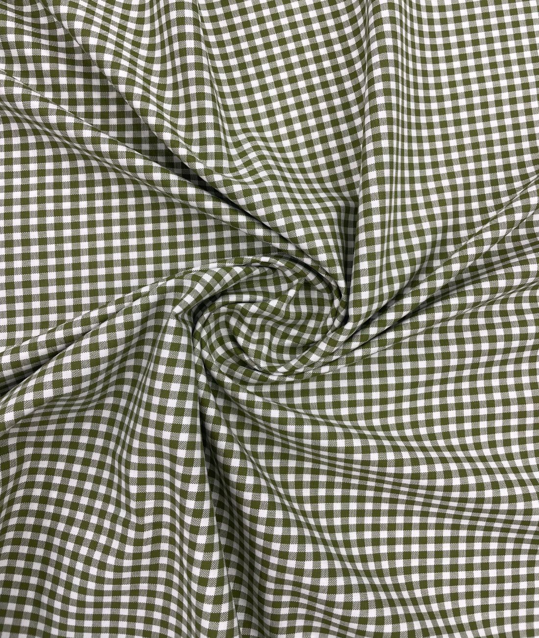 Raymond Small Check Premium Cotton Fabric for Men's Shirt