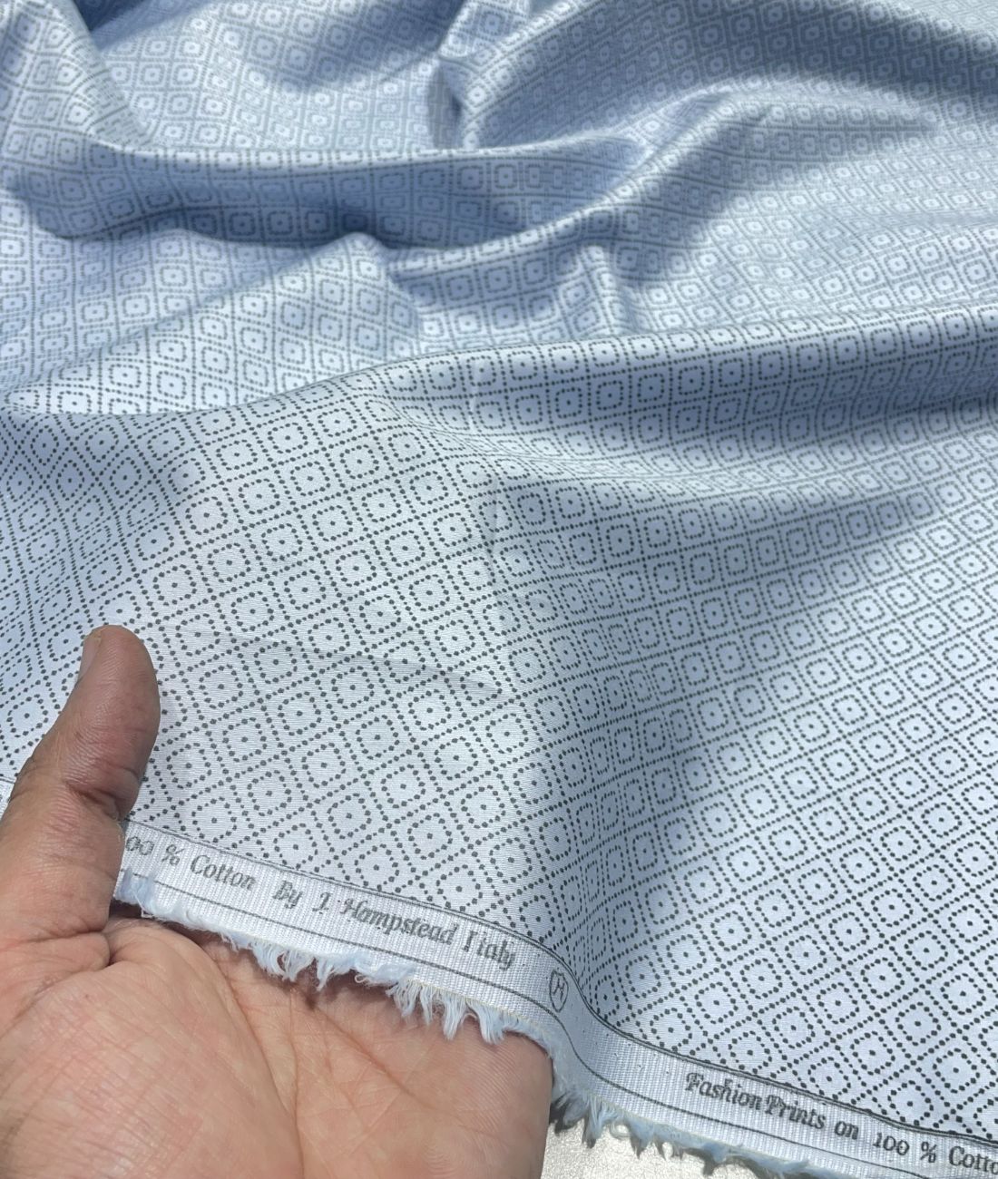 J.Hampstead Printed Luxury Giza Cotton Fabric Men's Shirt