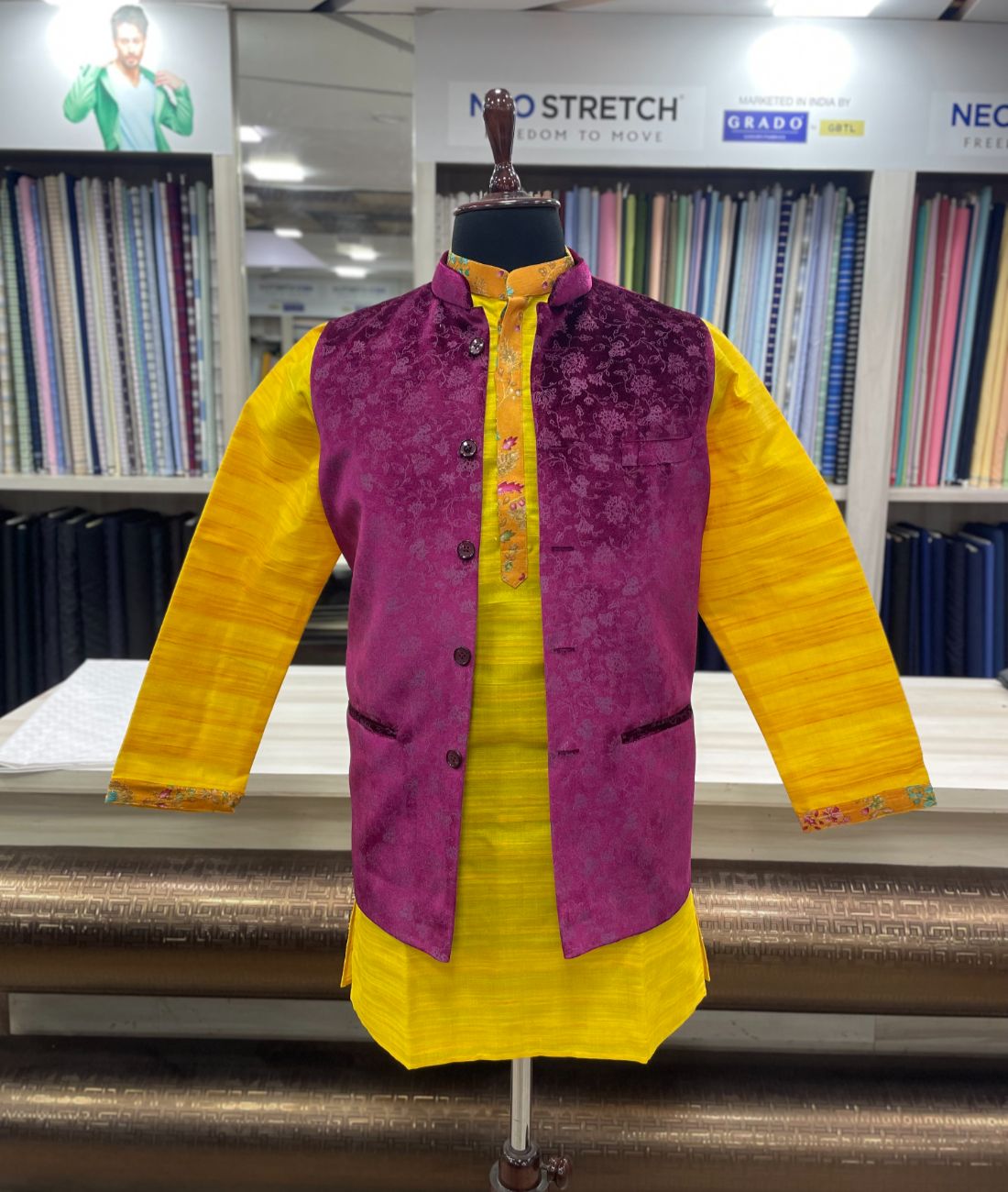 Designer Kurta & Sadri Set for Wedding Wear