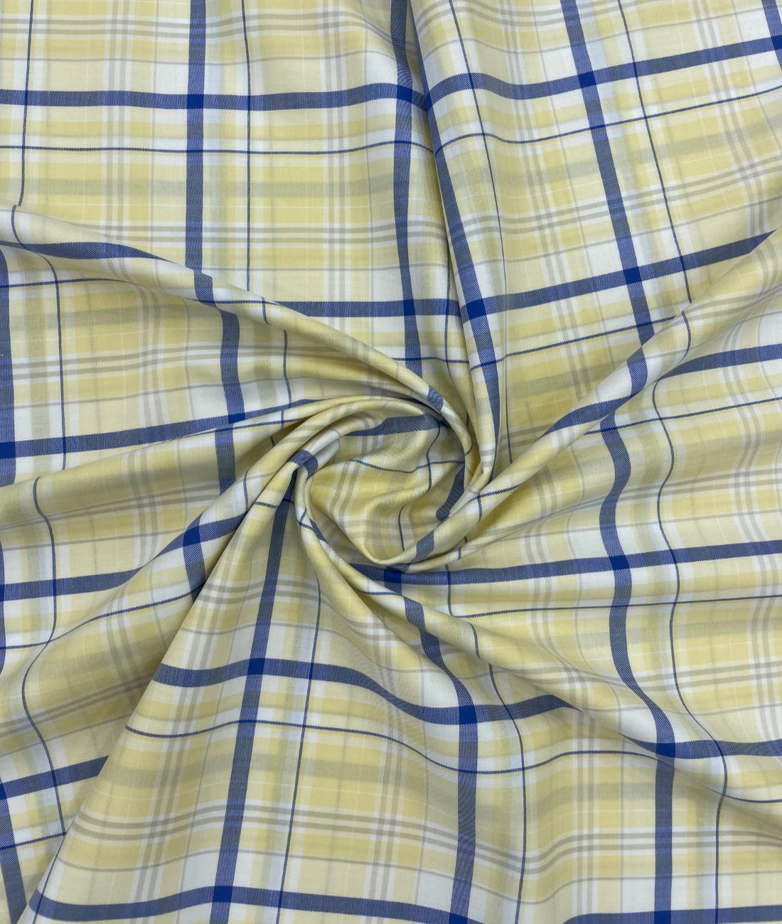 J.Hampstead Luxury 2 Ply Burberry Checks Giza Cotton Fabric for Men's Shirt