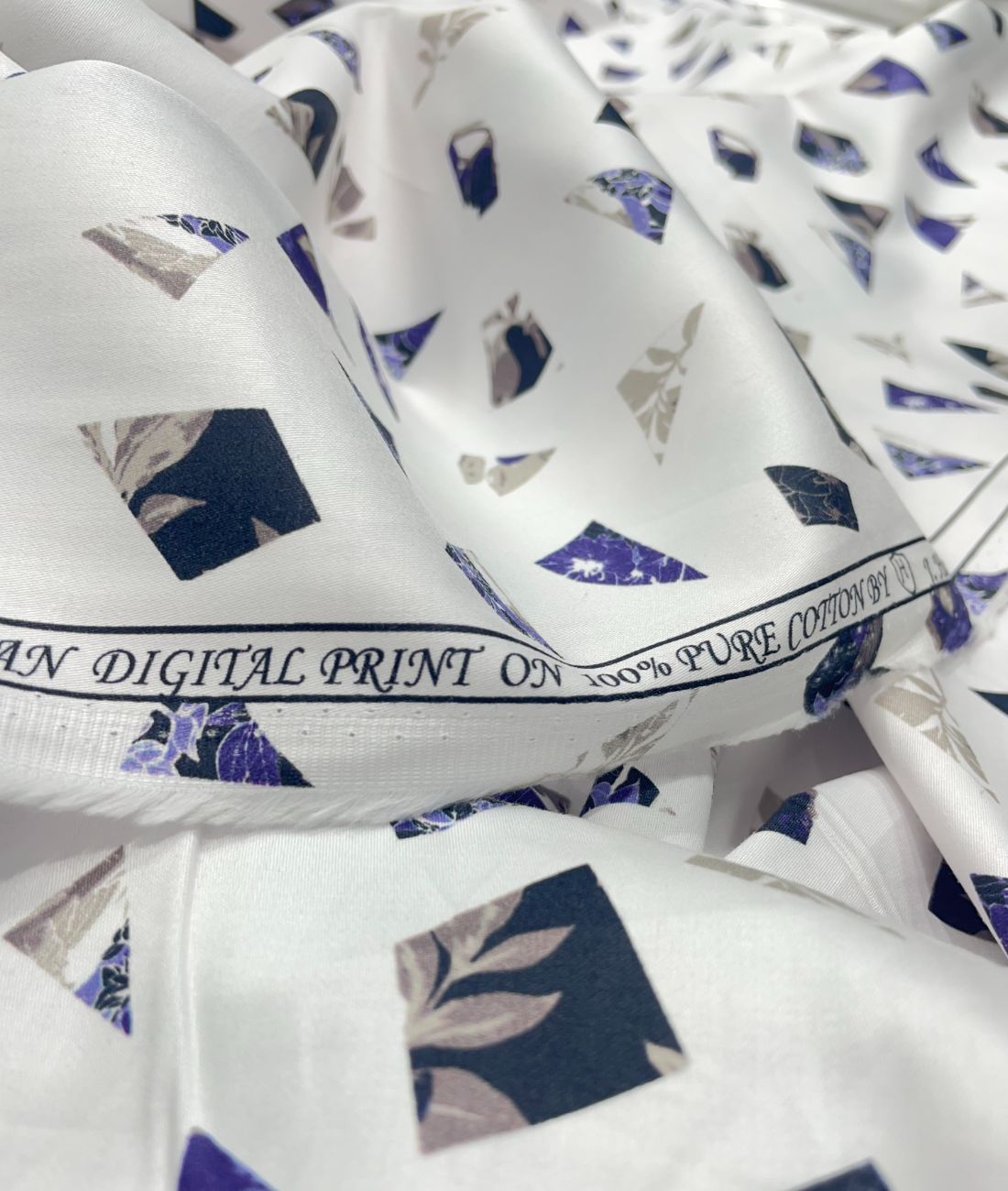 J.Hampstead White Exotic Ultra Luxury Giza Cotton Fabric for Shirt